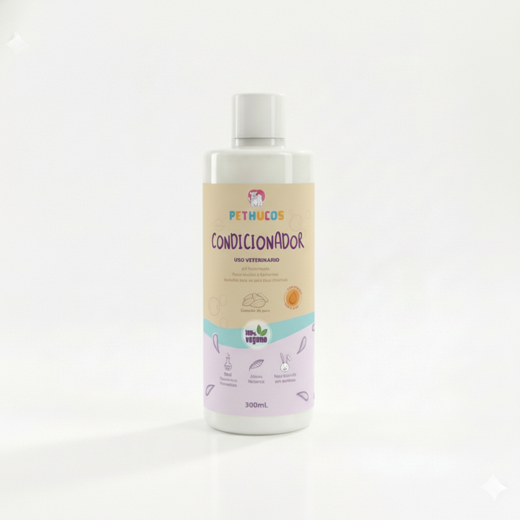 Condicionador Natural Vegano cães gatos 300mL - Pethucos