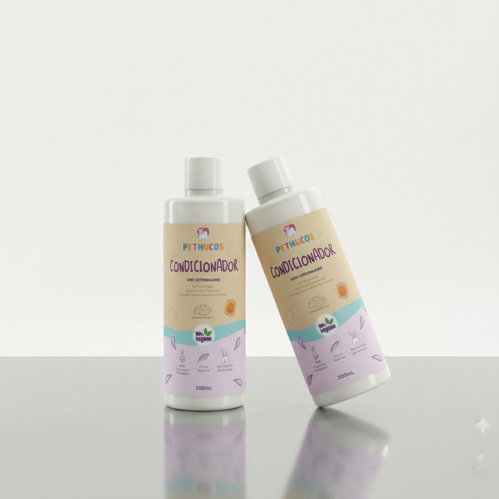 Condicionador Natural Vegano cães gatos 300mL - Pethucos
