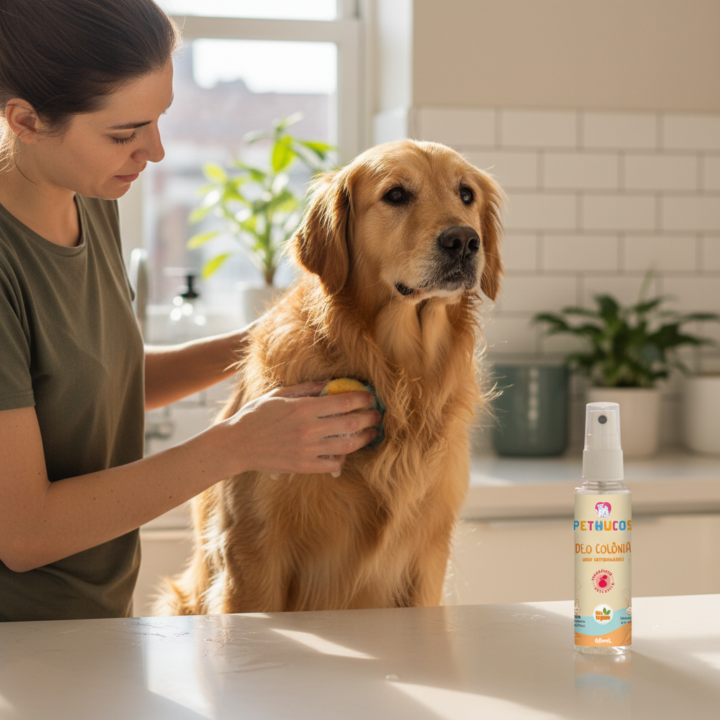 Deo Colonia Natural Vegana para cães e gatos 60ml - Pethucos - Pethucos