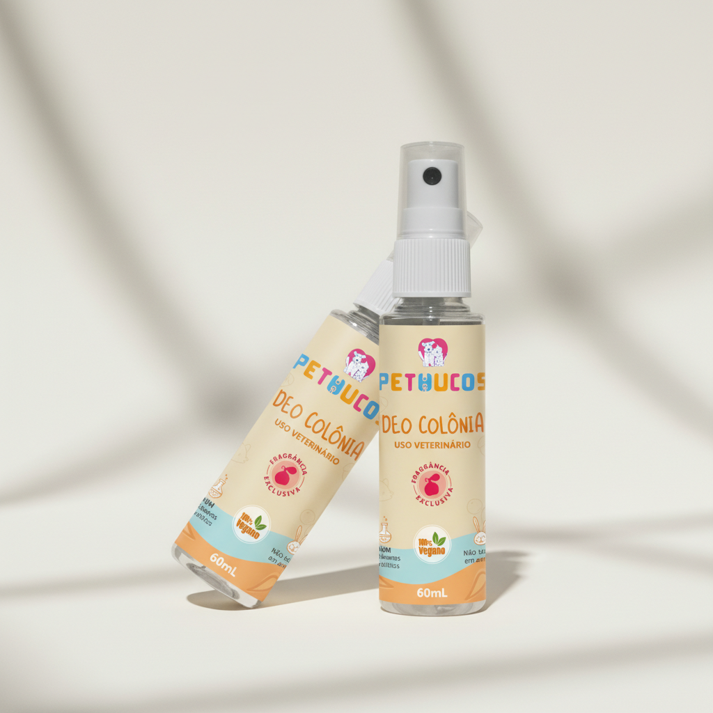 Deo Colonia Natural Vegana para cães e gatos 60ml - Pethucos - Pethucos
