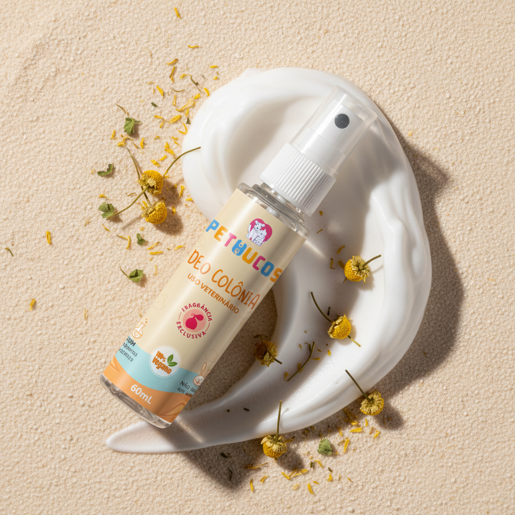 Deo Colonia Natural Vegana para cães e gatos 60ml - Pethucos - Pethucos