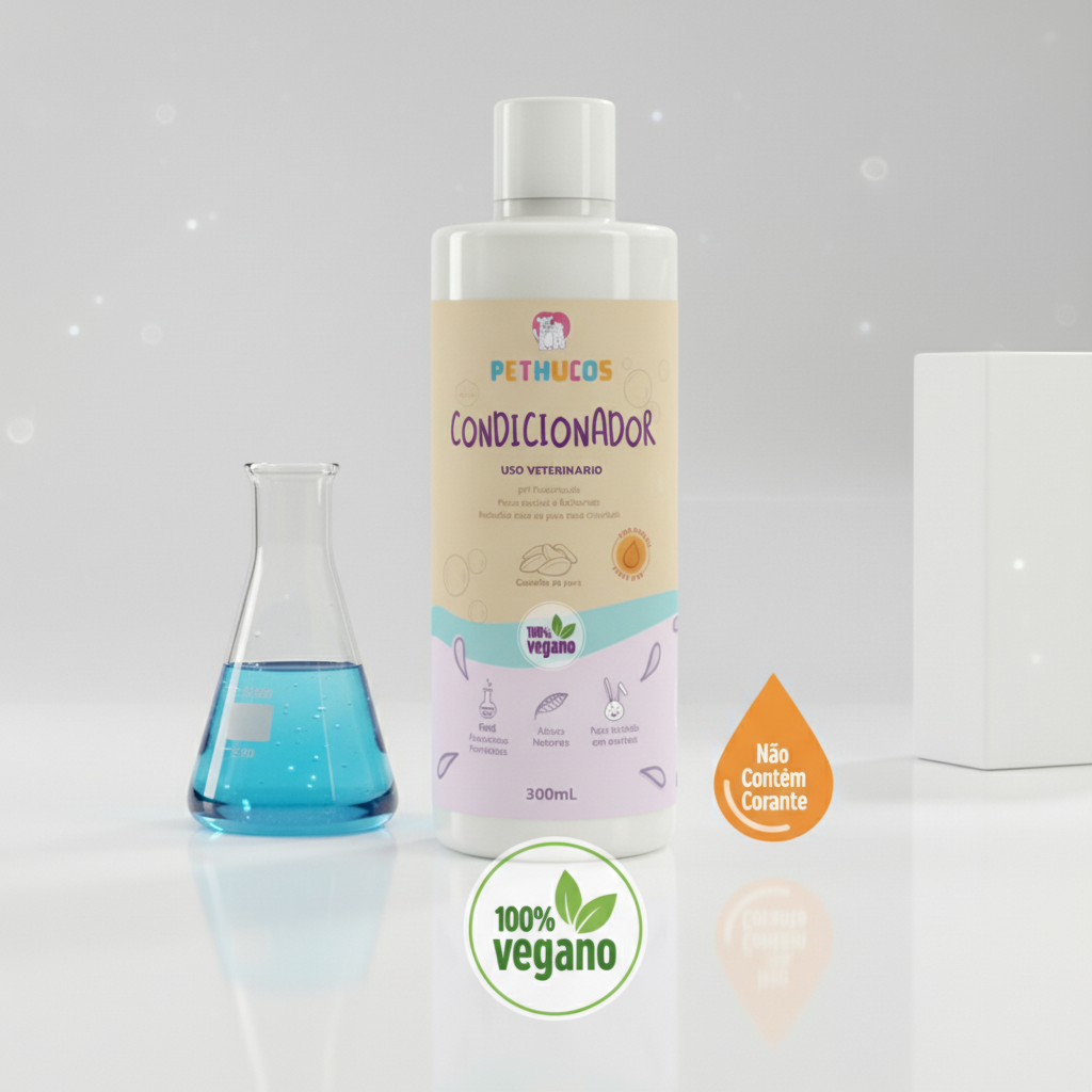 Condicionador Natural Vegano cães gatos 300mL - Pethucos