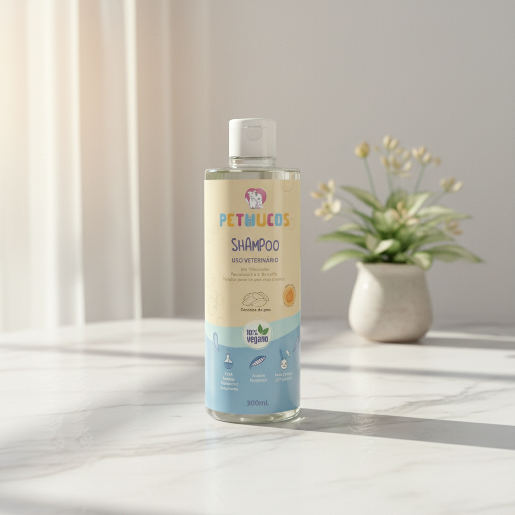 Shampoo Natural Vegano  para cães e gatos 300ml - Pethucos