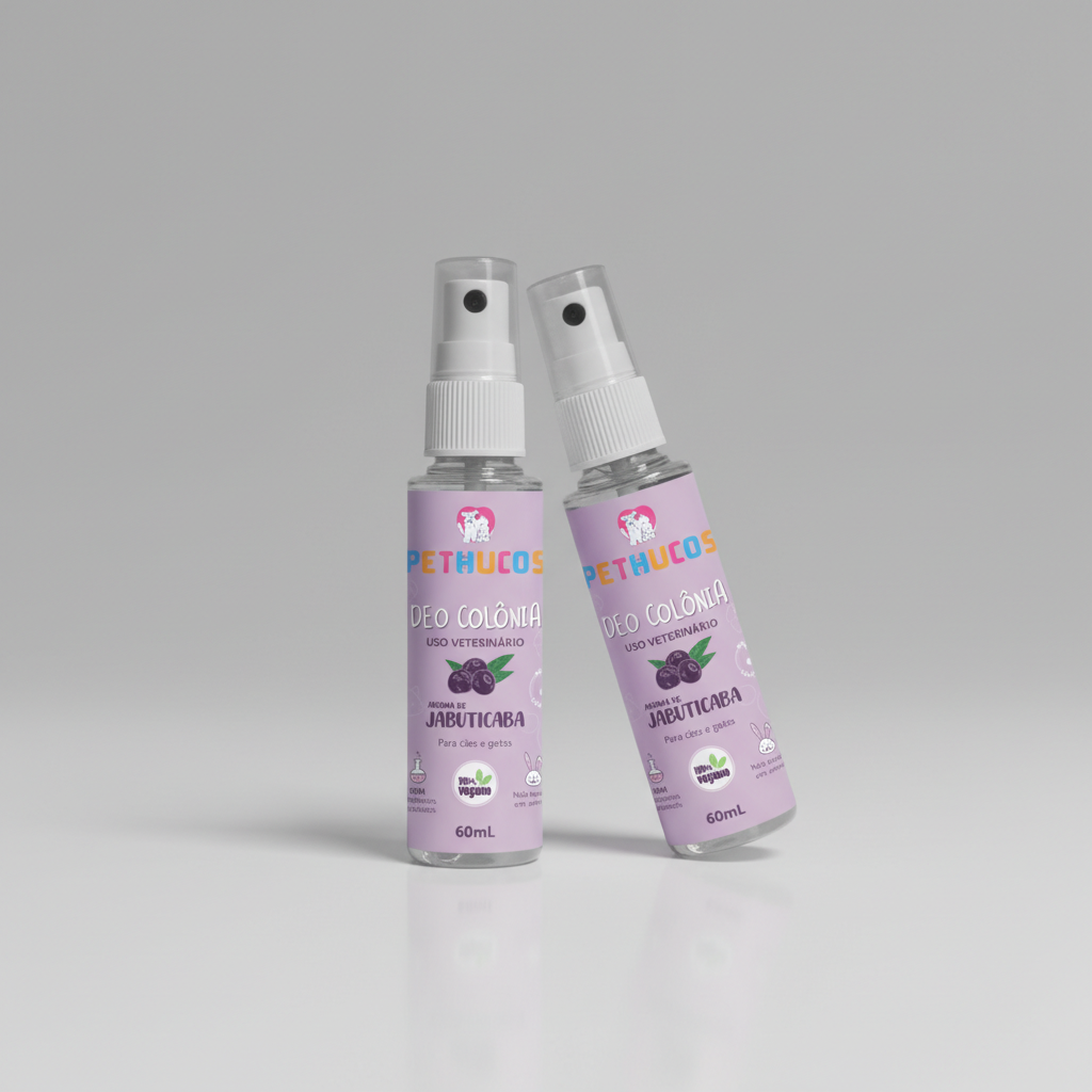 Deo Colonia Natural Vegana para cães e gatos 60ml - Jaboticaba - Pethucos